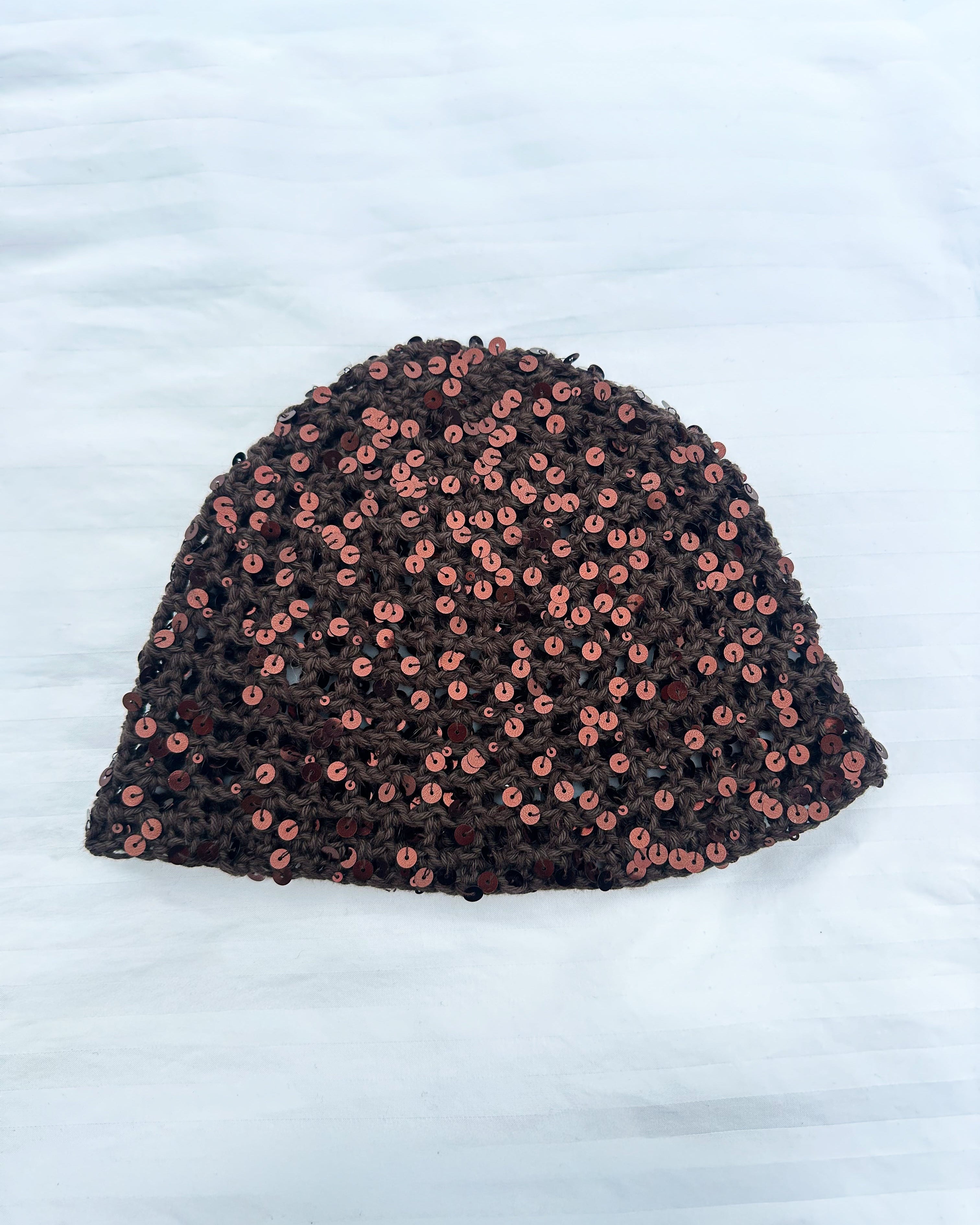 Brown Disco Hat