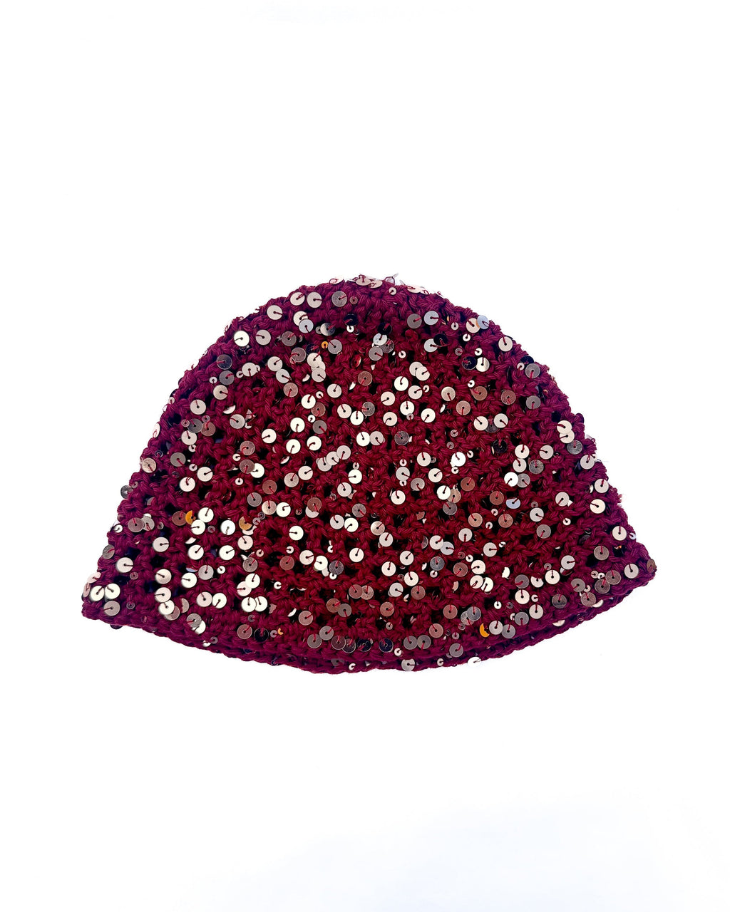 Burgundy Disco Hat