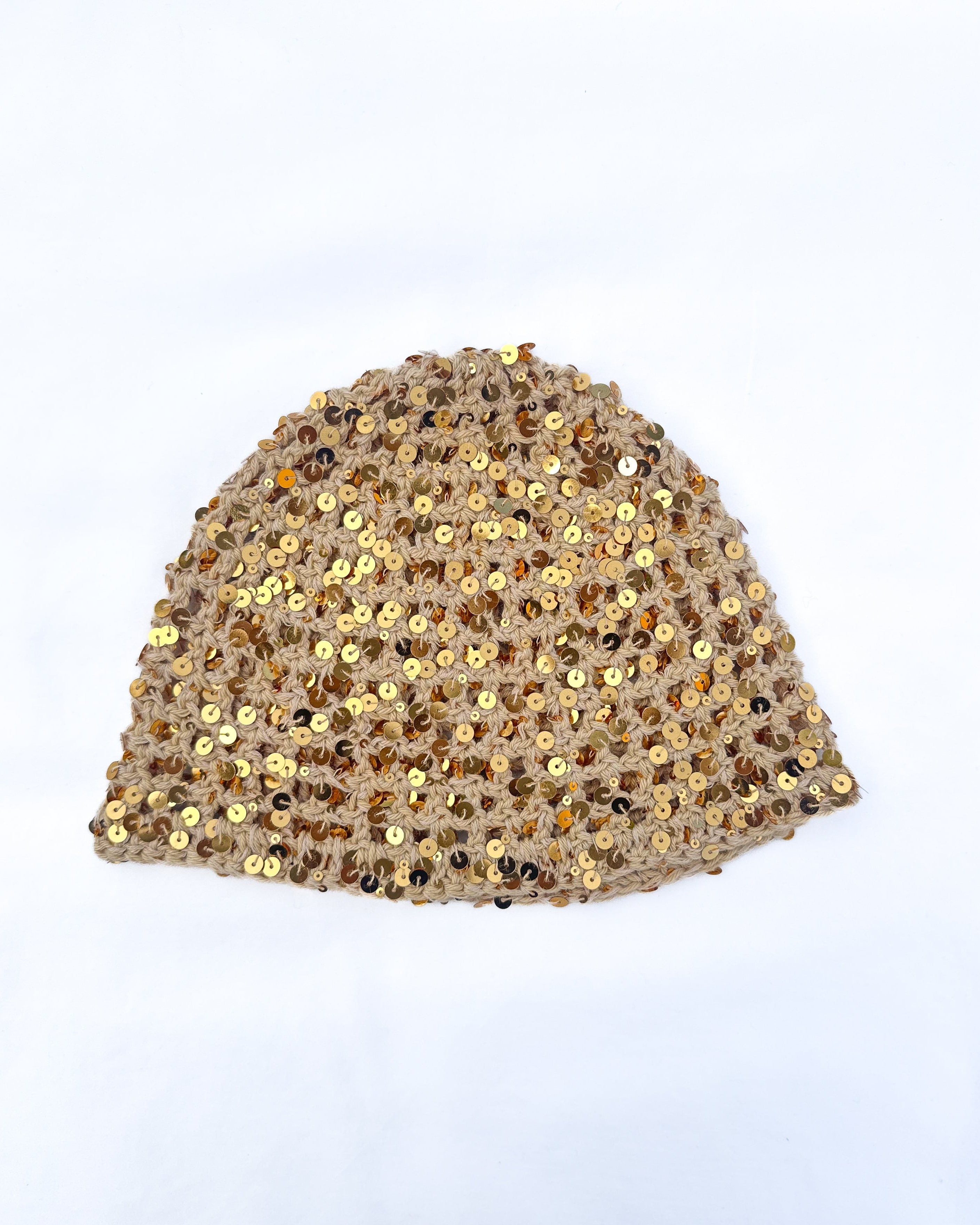 Beige Disco Hat