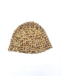 Beige Disco Hat